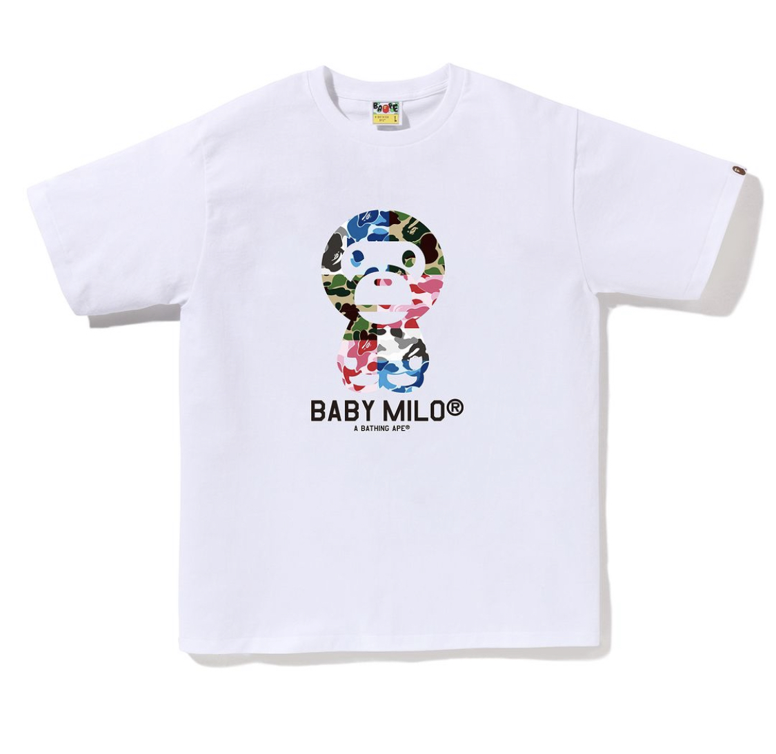 (베이프정품) 에이비씨 카모 크레이지 베이비 마일로 반팔티 ABC CAMO CRAZY BABY MILO TEE : 망나니즈