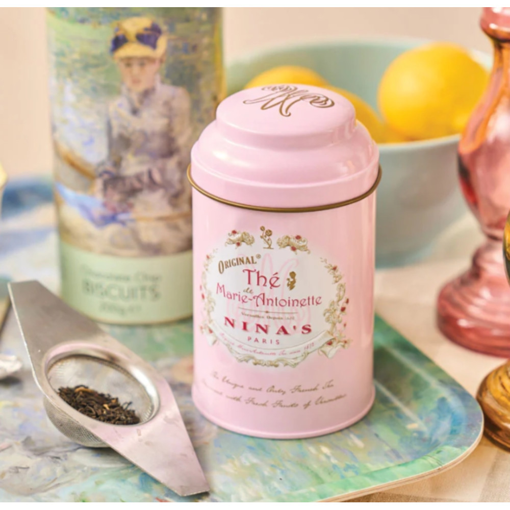 NINAs PARIS 니나스 파리 오리지날 홍차 마리 앙뚜아네트 루즈 리프 티 잎 차 틴케이스 100g : 이오나라