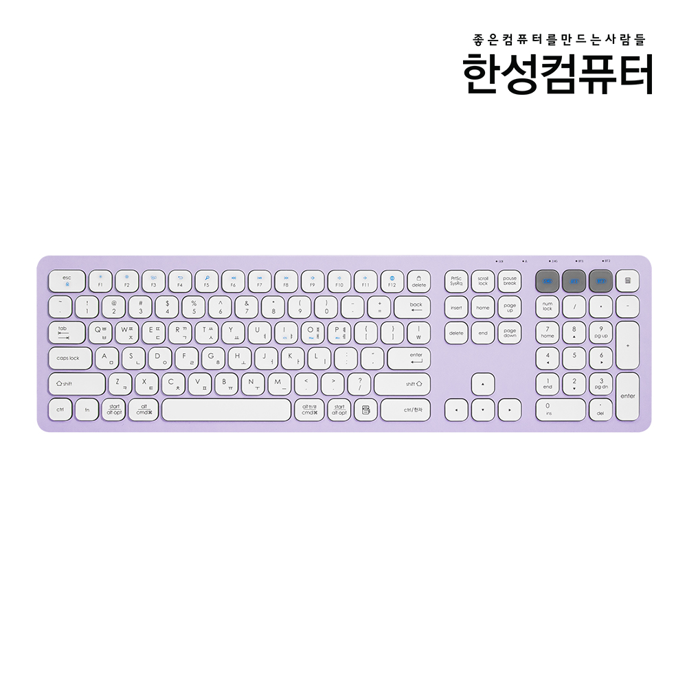 한성컴퓨터 펜타그래프 무선 블루투스 사무용 휴대용 저소음 얇은 키보드 BK500 : 굿씽 스토어
