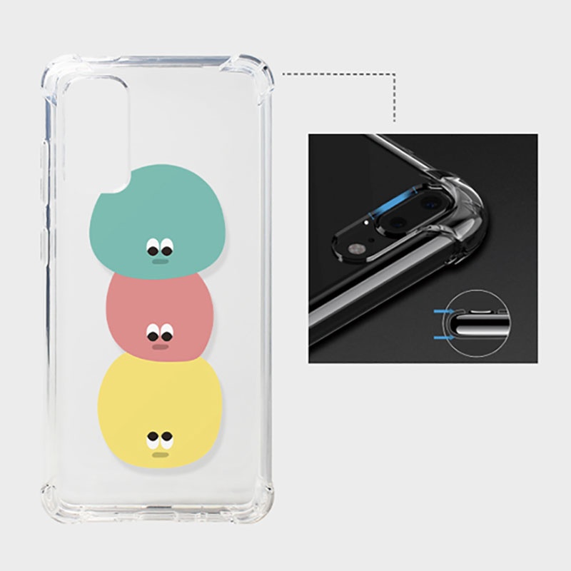 갤럭시S23플러스 주문제작 슬림한 엠스킨 투명 방탄 젤리 말랑이 디자인케이스 카메라보호 : 한스 팩토리