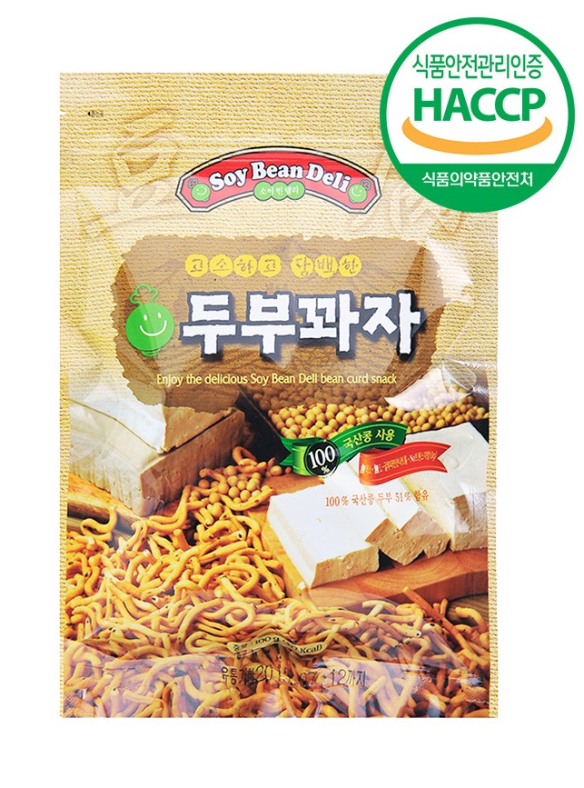 HACCP/백화점판매 소이빈델리 두부꽈자 100g 1+1 : F푸드림