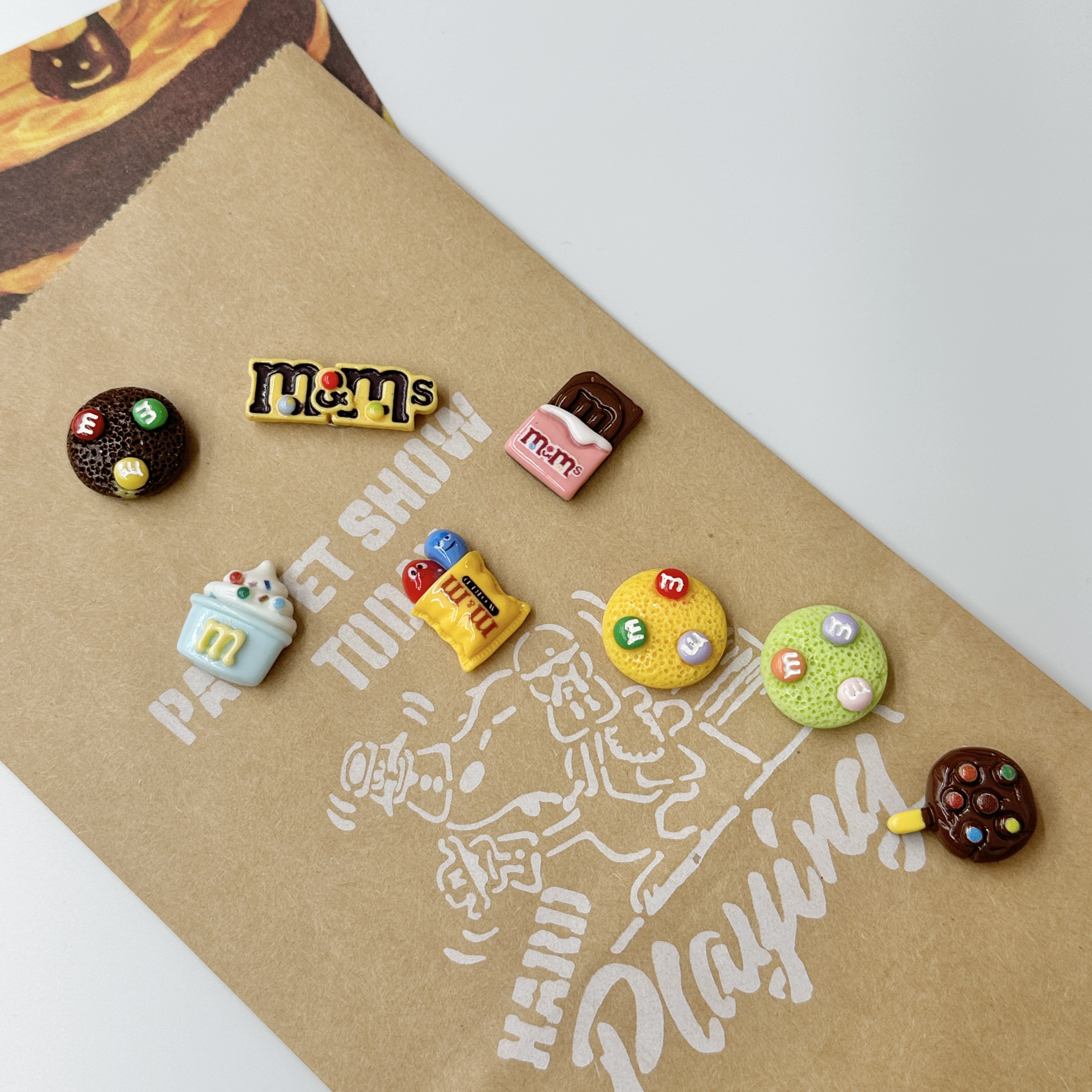 m&m 초콜렛 엠엔엠 쪼꼬 귀여운 냉장고자석 귀여운 마그넷 현관문자석 : 요고살래
