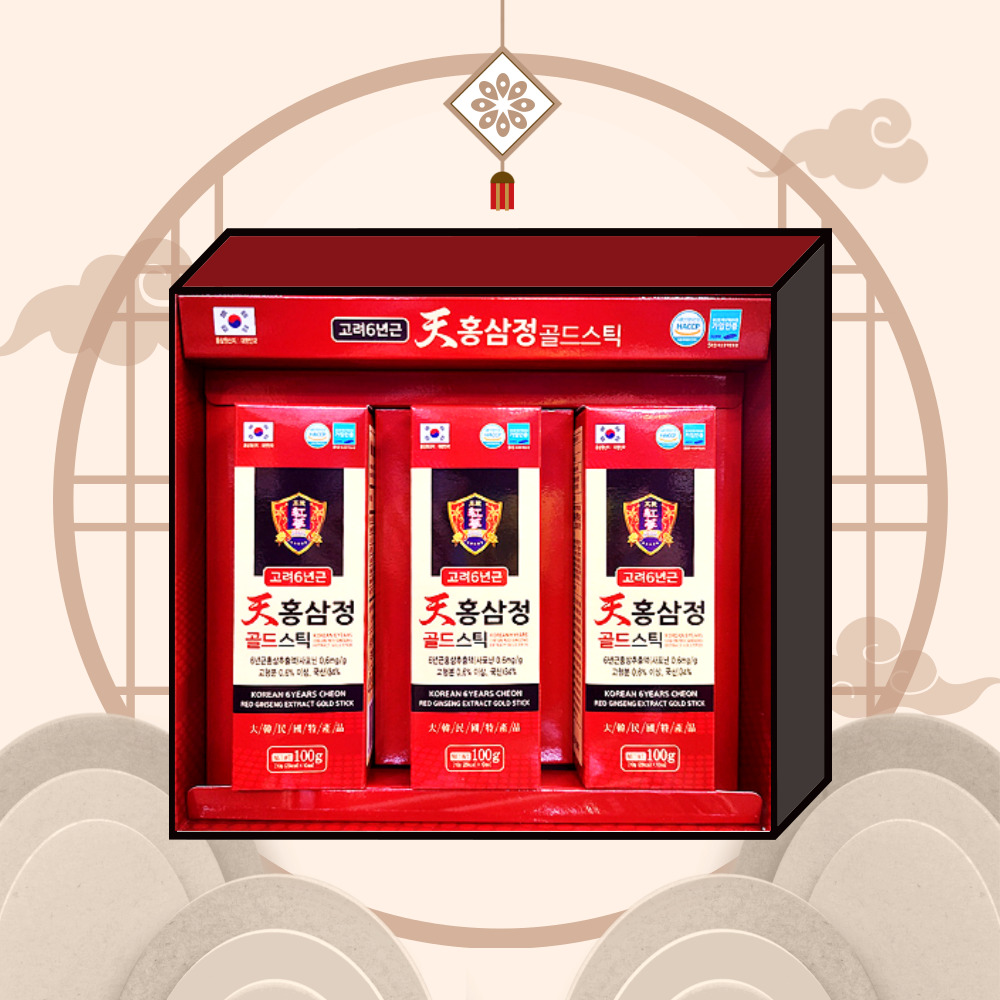 대한홍삼진흥공사 고려6년근 천홍삼정 골드스틱 10g x 30개 부모님건강식품 명절선물 : 아름다운우리가게