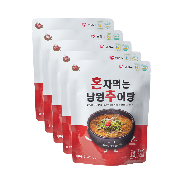 [오늘출발] 남원 추어탕 직접 기른 혼자먹는 해장국 국밥 300g 5개 : 남원미꾸리추어탕협동조합