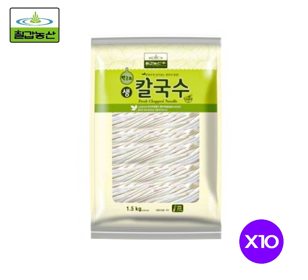 [칠갑농산]복조리 고급 생칼국수 1.5kgx10개 1박스 업소용 식자재 : 오성푸드몰