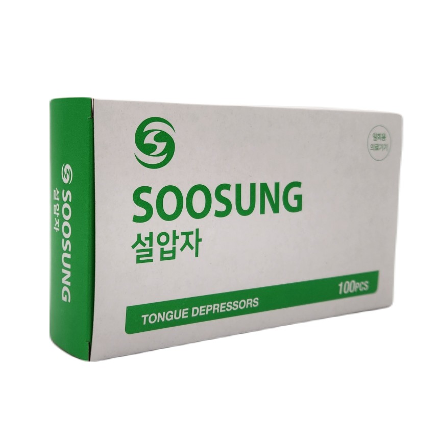 대한위재 나무 목설압자 100개 일회용 비멸균 스파츌라 왁싱용 나무스틱 병원 혀누르개 : 지몰 Jimall