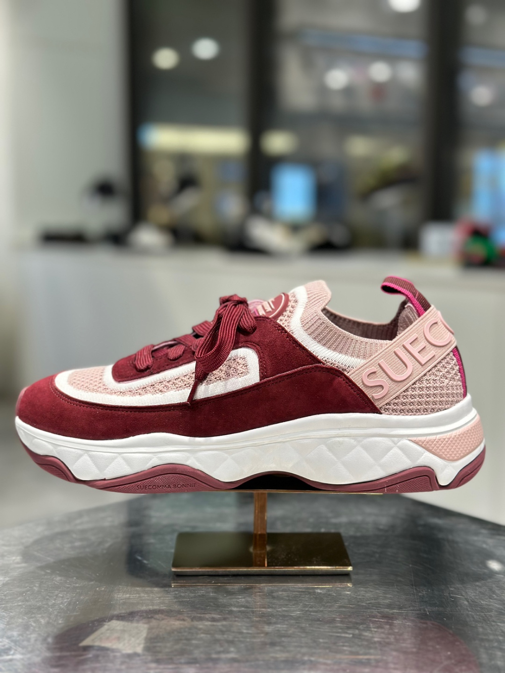 Knit blend sneakers(wine)  DG4DA22506WIN : 신세계 파주 슈콤마보니
