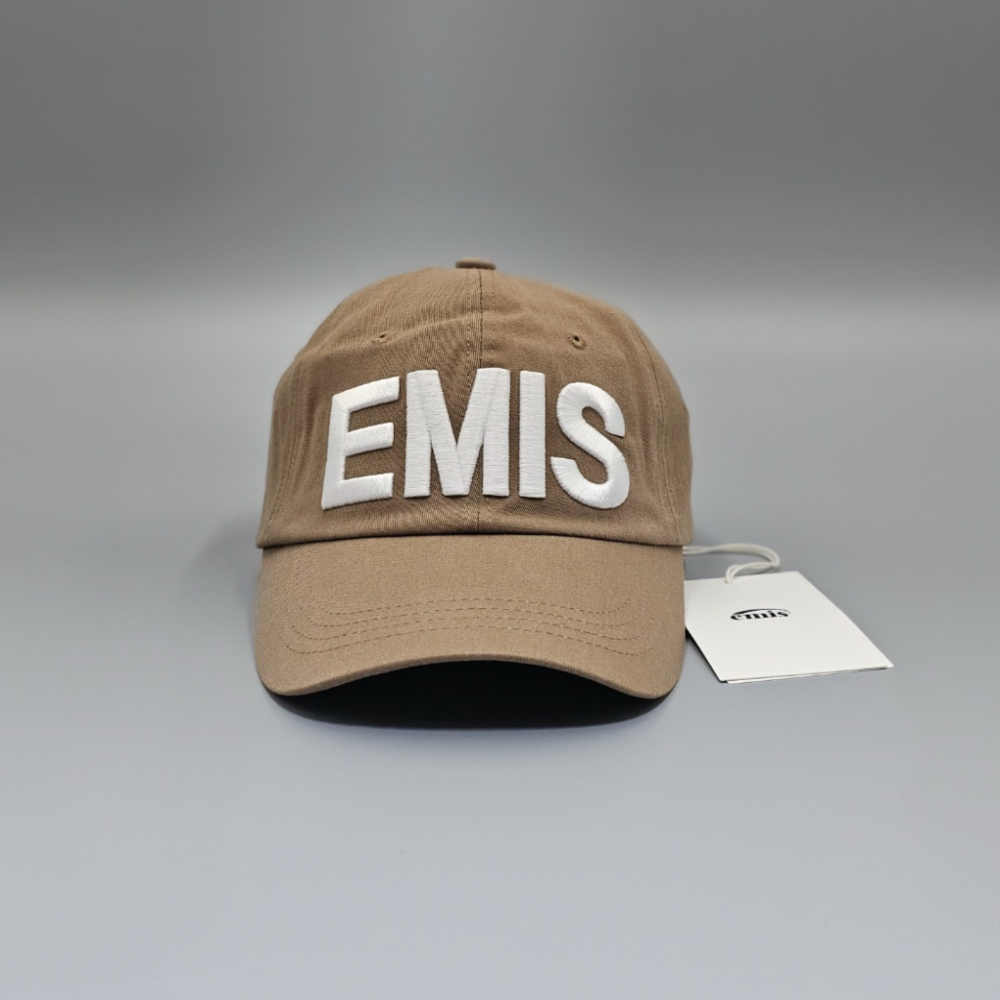 EMIS 이미스 빅 로고 볼 캡 브라운 국내배송 : 유스타샵