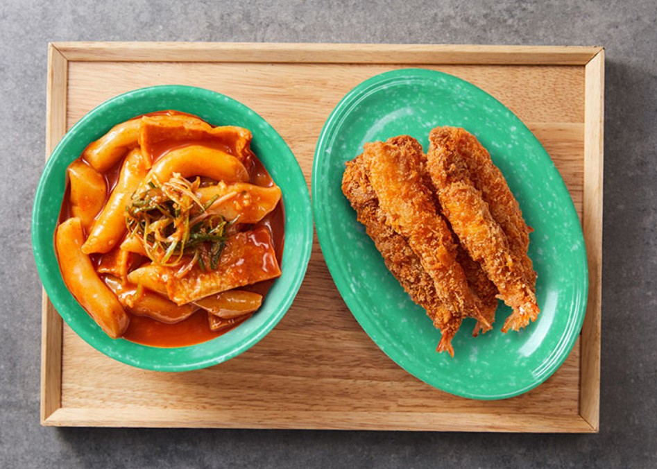 멜라민 그릇 쑥색 녹색 떡볶이 레트로 분식집 중식 접시 모음 : 스탠바이구디