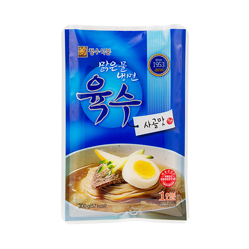 청수식품 맑은물냉면육수 사골맛 300g x 30봉 1박스 : 살구네유통