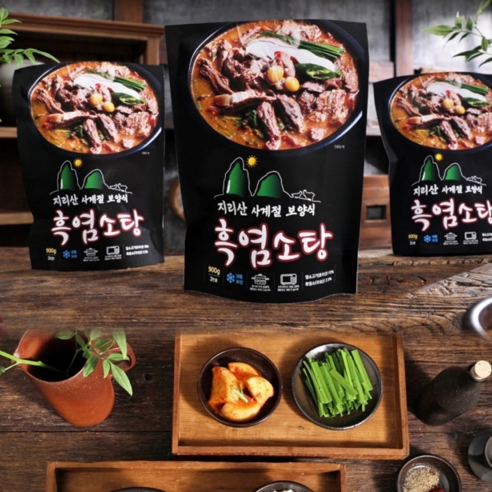 NEW 지리산 사계절 보양식 흑염소탕 700g 4팩 : 알리치