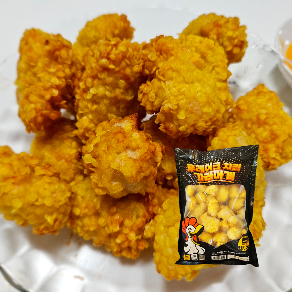 가미 순살치킨 후레이크 치킨가라아게 1KG 바삭한 닭강정 치킨너겟 : 행운유통몰