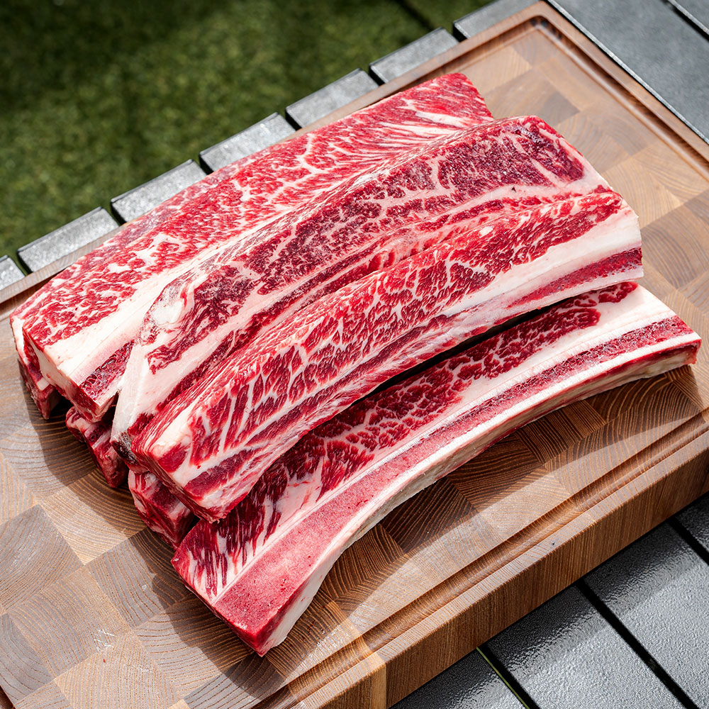 마장동 기름 완벽제거한 678번 꽃우대갈비 LA갈비 1kg 토마호크 스테이크 캠핑소고기 : 소소한형제