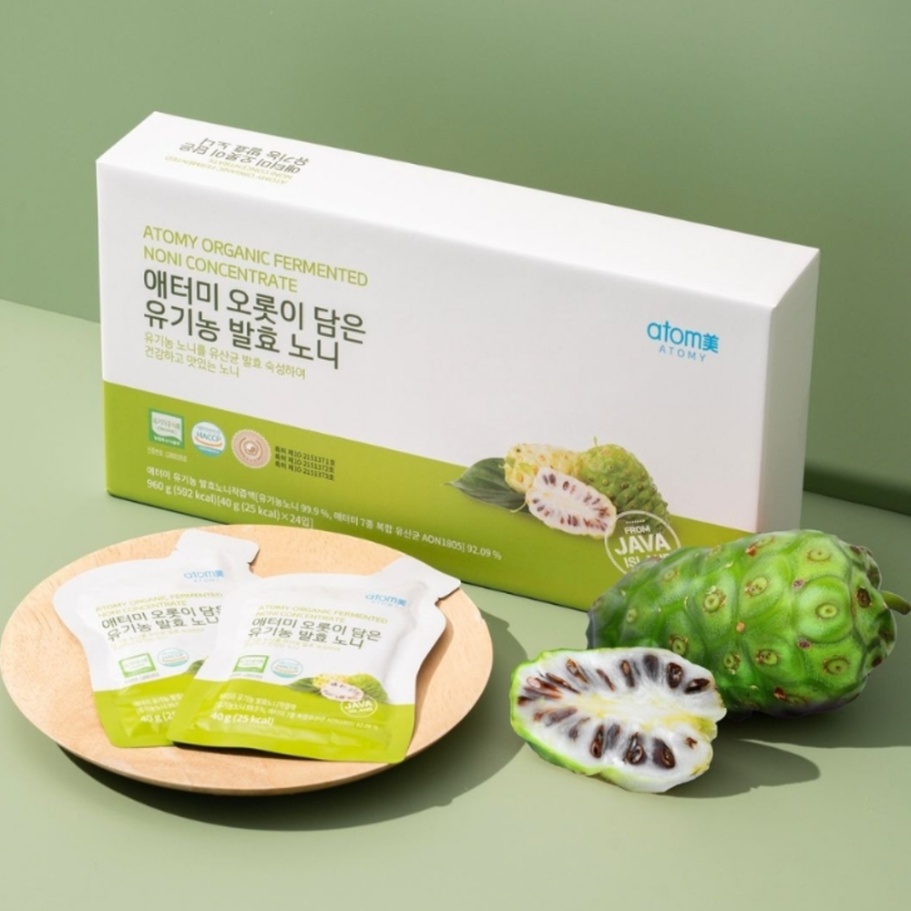 애터미 오롯이 담은 유기농 발효 노니 파우치형 48포 : 청화마트