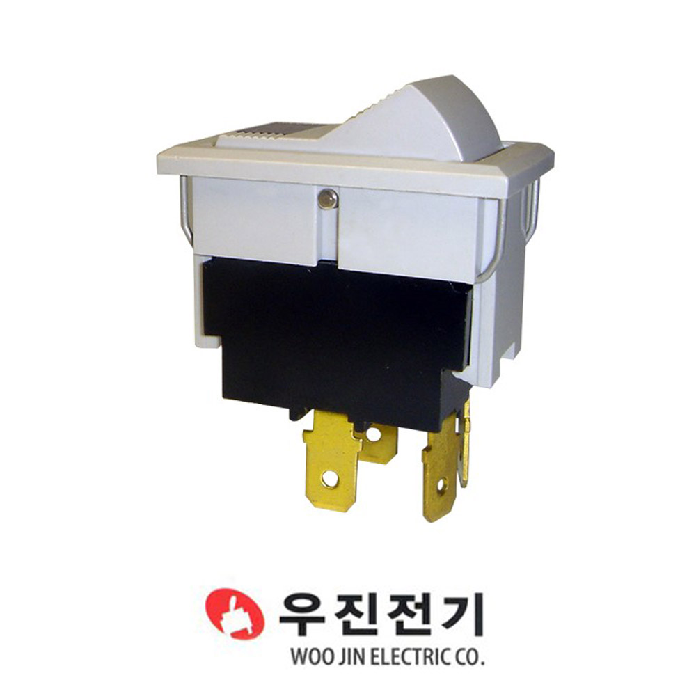 우진전기 WJS-4216 LF 부분 표시등 시소 스위치 4P 2단 16A 4핀 4216LF : 아진스위텍