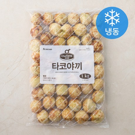 대상 기타 베이커리 쉐프원 타코야끼 (냉동) 1kg 1개 : MONDAY NIGHT