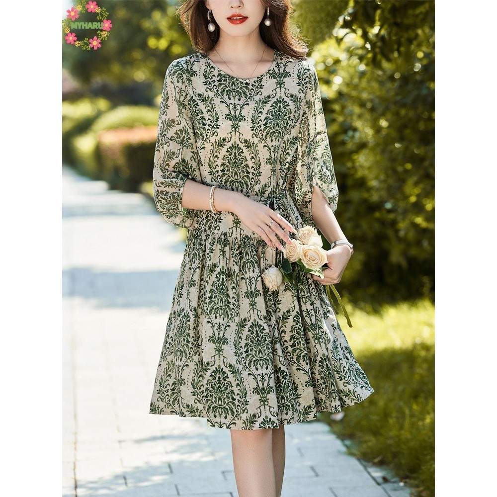 그린 플라워 원피스 드라마 남남 김은미 전혜진 김진희 수영 김미정 패션 스타일 의상 옷 : 단비플러스