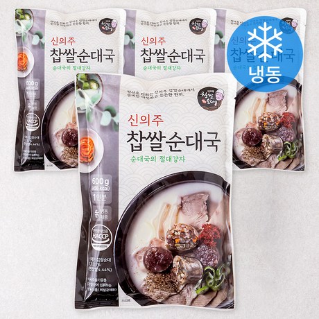 신의주찹쌀순대국 즉석국 (냉동) 600g 4개 : MONDAY NIGHT