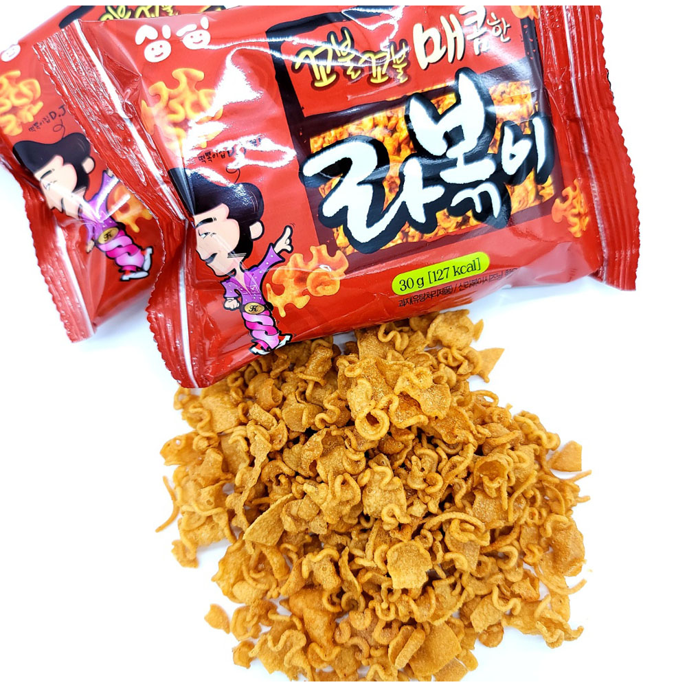 싱싱 라볶이 과자 30g 60개입(한박스) : 싸군과자몰