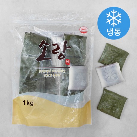 소랑 기타떡 앙금절편 쑥 (냉동) 1kg 1개 : MONDAY NIGHT