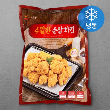 수월한 후라이드치킨 너겟 순살치킨 (냉동) 1kg 1개 : MONDAY NIGHT