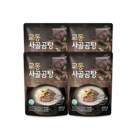 교동식품 즉석탕 찌개 사골곰탕 500g 4개입 x2 : MONDAY NIGHT