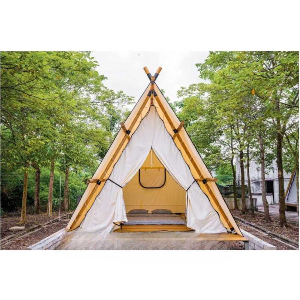 럭셔리 캠프 글램핑 4x4m 다인실 바베큐 팬션 행사부스 : 범이내려온다