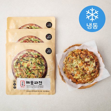교동전선생 빈대떡 부침개 해물파전7 (냉동) 165g 3팩 : MONDAY NIGHT