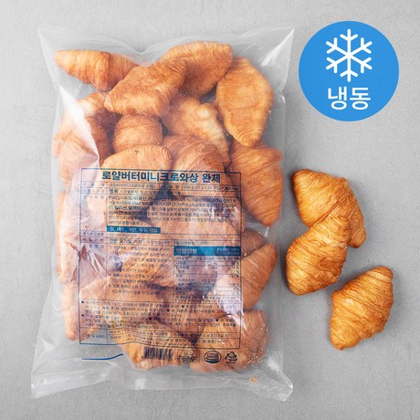 청아냉동식품 일반양산빵 쥬르드뱅 로얄버터 미니 크로와상 완제 24개입 (냉동) 408g 1개 : MONDAY NIGHT