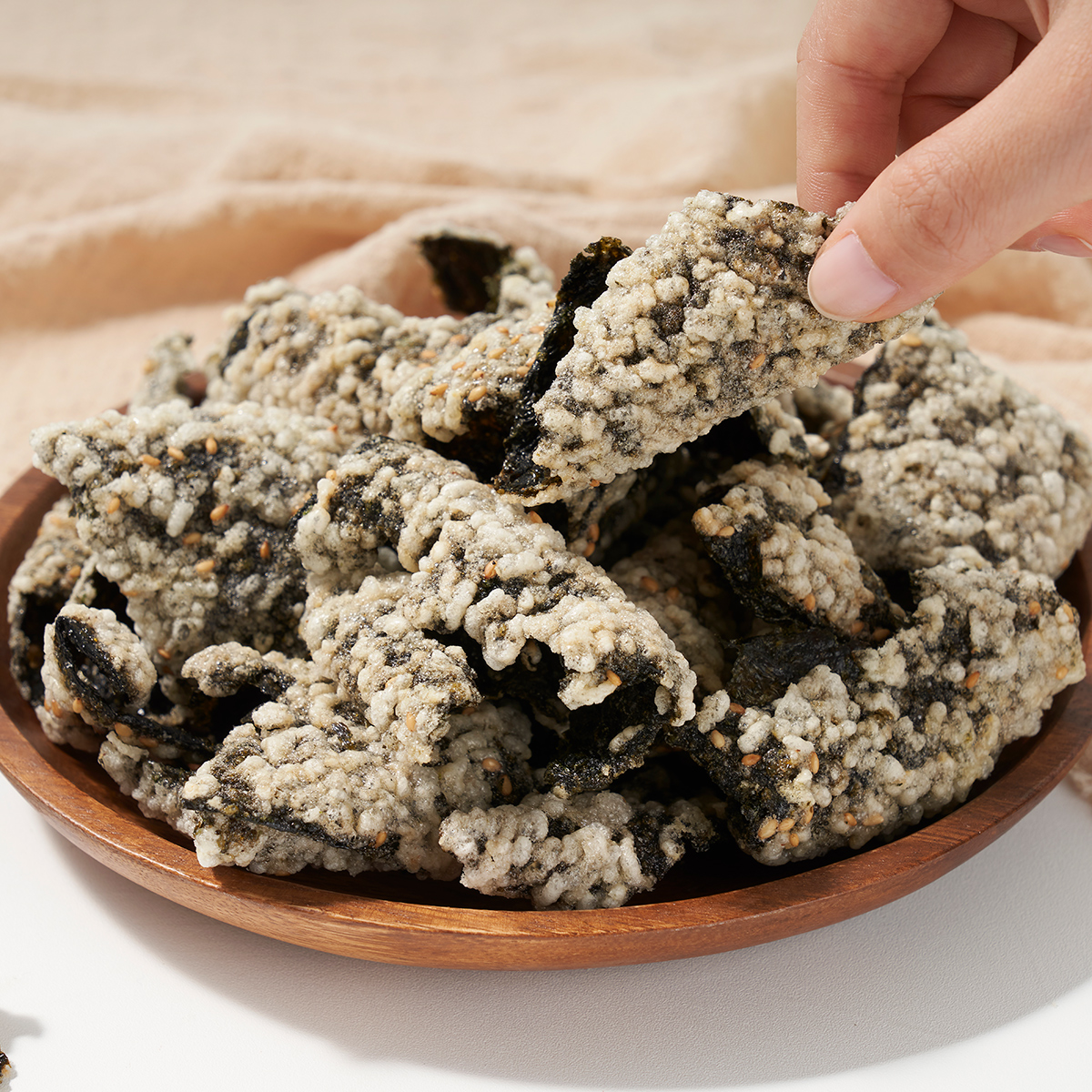 민하네식탁 수제 찹쌀 김부각 50g 3팩 + Npay 5%적립(6/17~6/20) : 민하네식탁