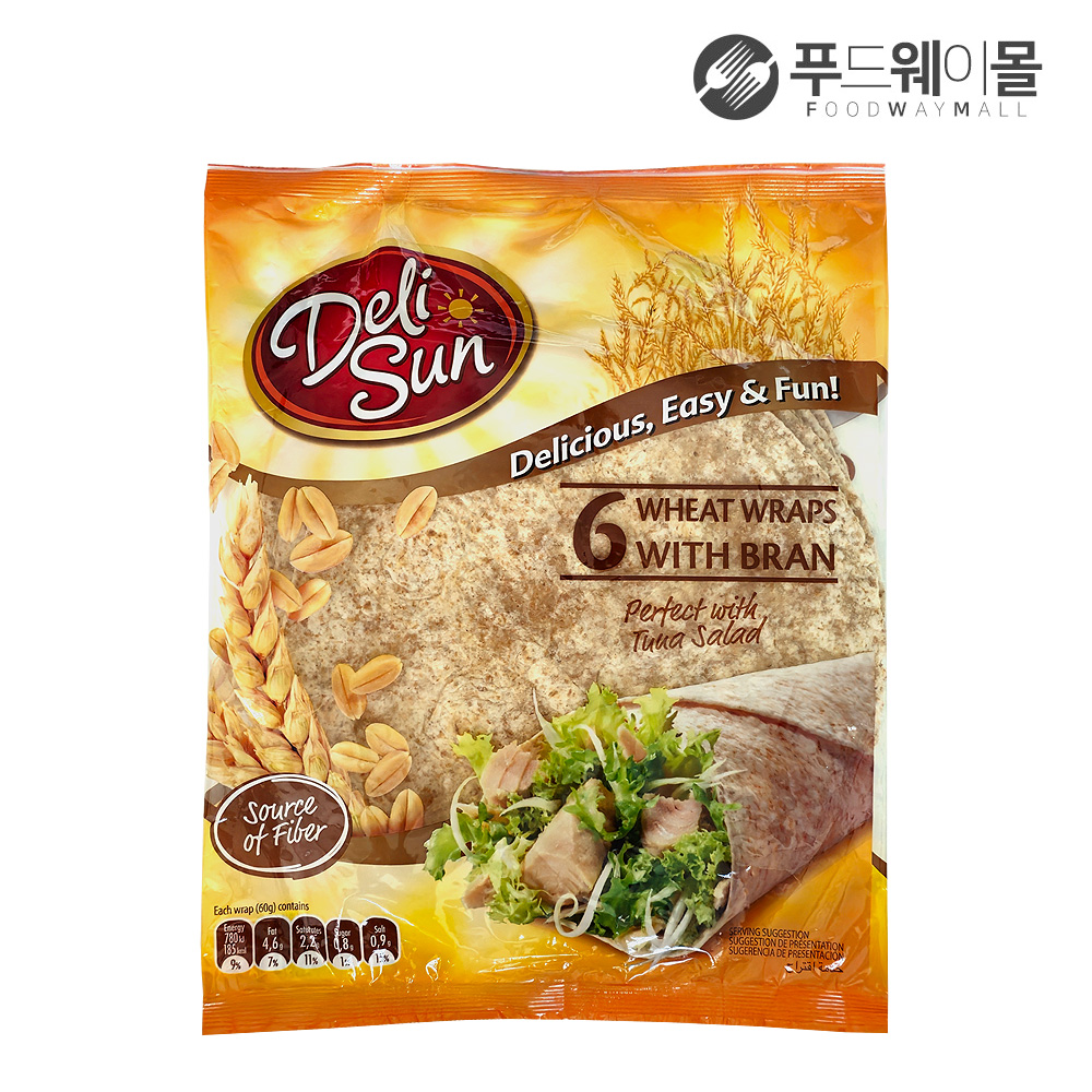델리썬 6윗랩 통밀 또띠아 360g : 푸드웨이몰