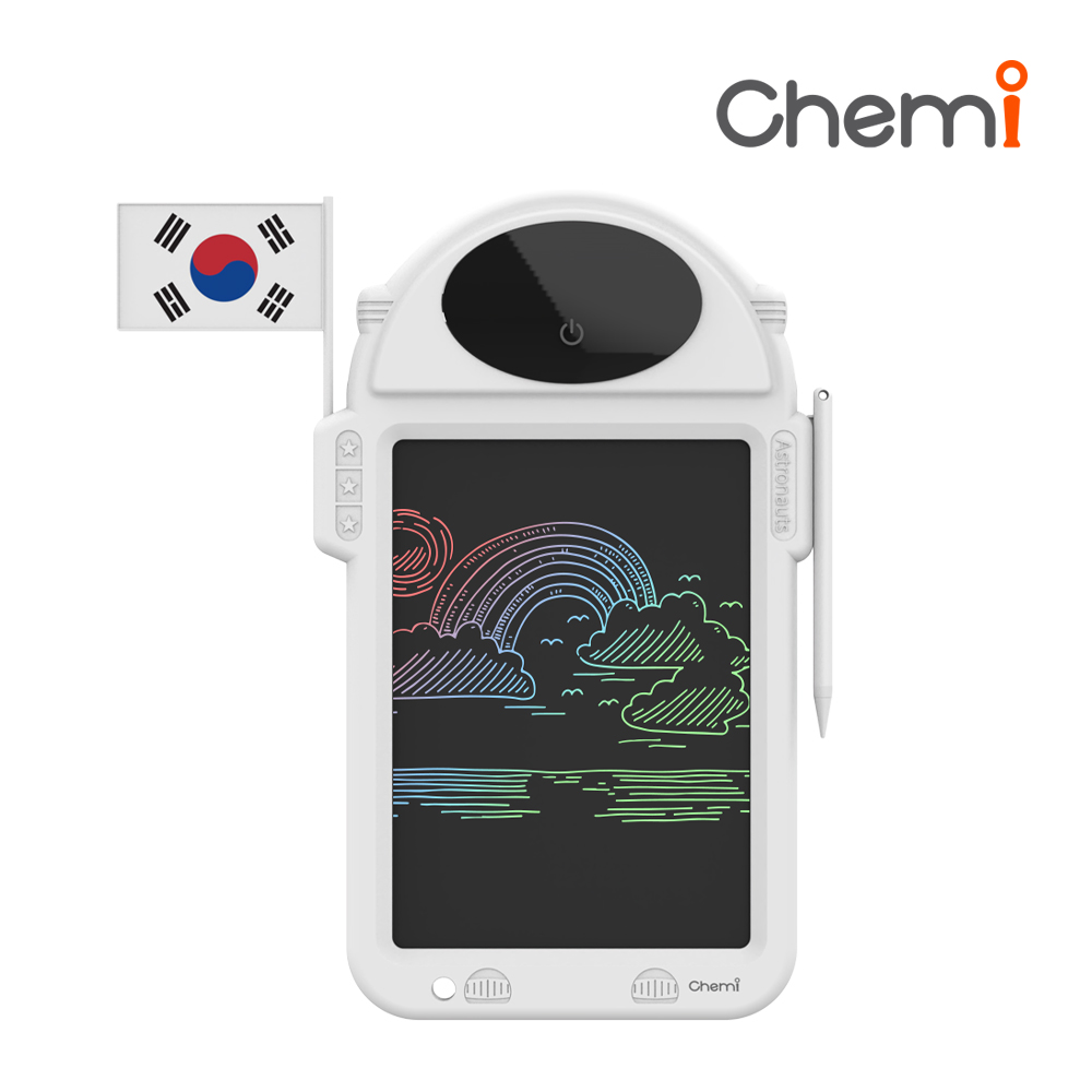 Chemi 컬러풀 LCD 우주선 캐릭터 유아용 전자패드 드로잉패드 HIBN-S85A : 애니존코리아