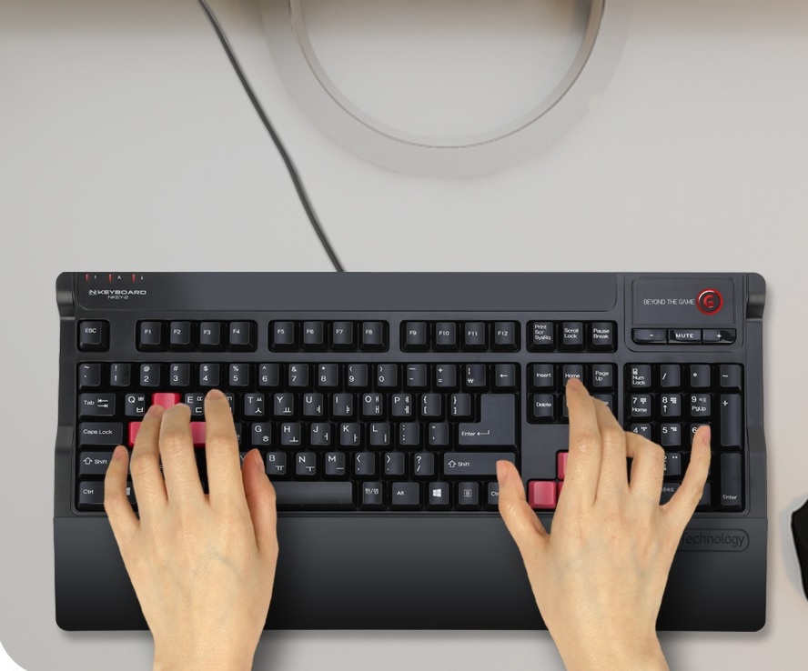 스카이디지탈 NKEYBOARD 엔키보드 NKEY-2 무한동시입력 저소음 게이밍 키보드 (키스킨 포함) : 정식 판매처 케이씨컴