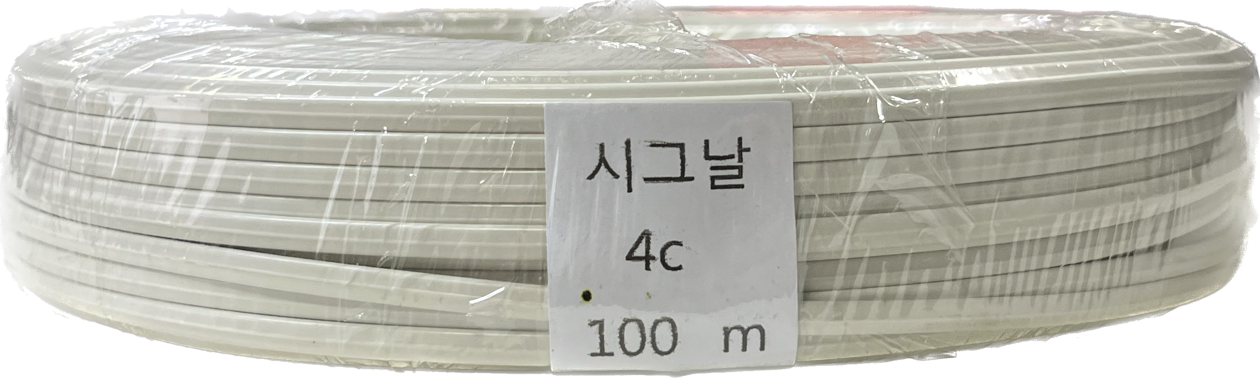 국산 시그널 시그날 전화 케이블 100M 6P4C 미색 : 강원정보통신