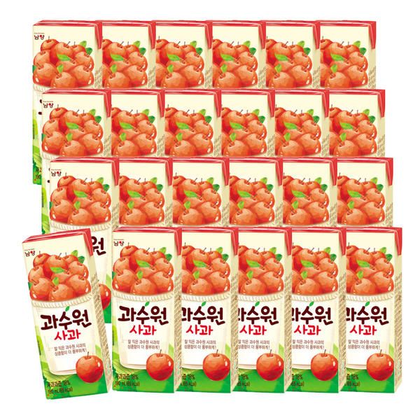 남양 과수원 사과 190ml 24입 : 백화점가는길