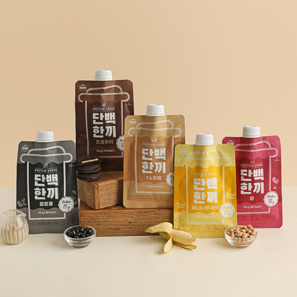 고단백 쉐이크 단백한끼 4종 20+20팩 / 식사대용 프로틴 : 다신샵다이어트