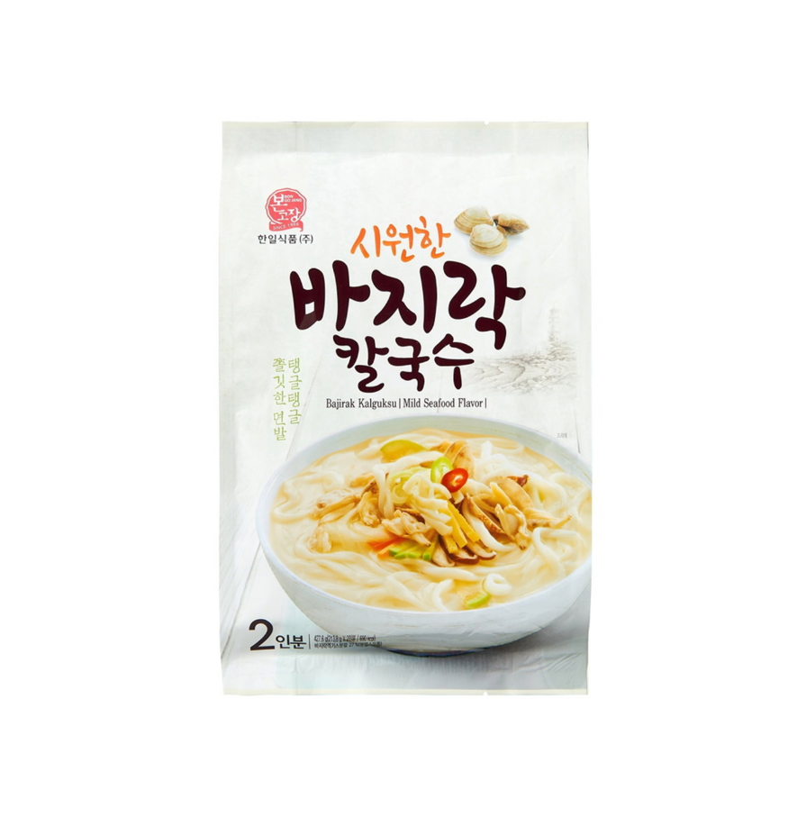 본고장 시원한 바지락칼국수 427.6g, 1개 : 이레마켓몰