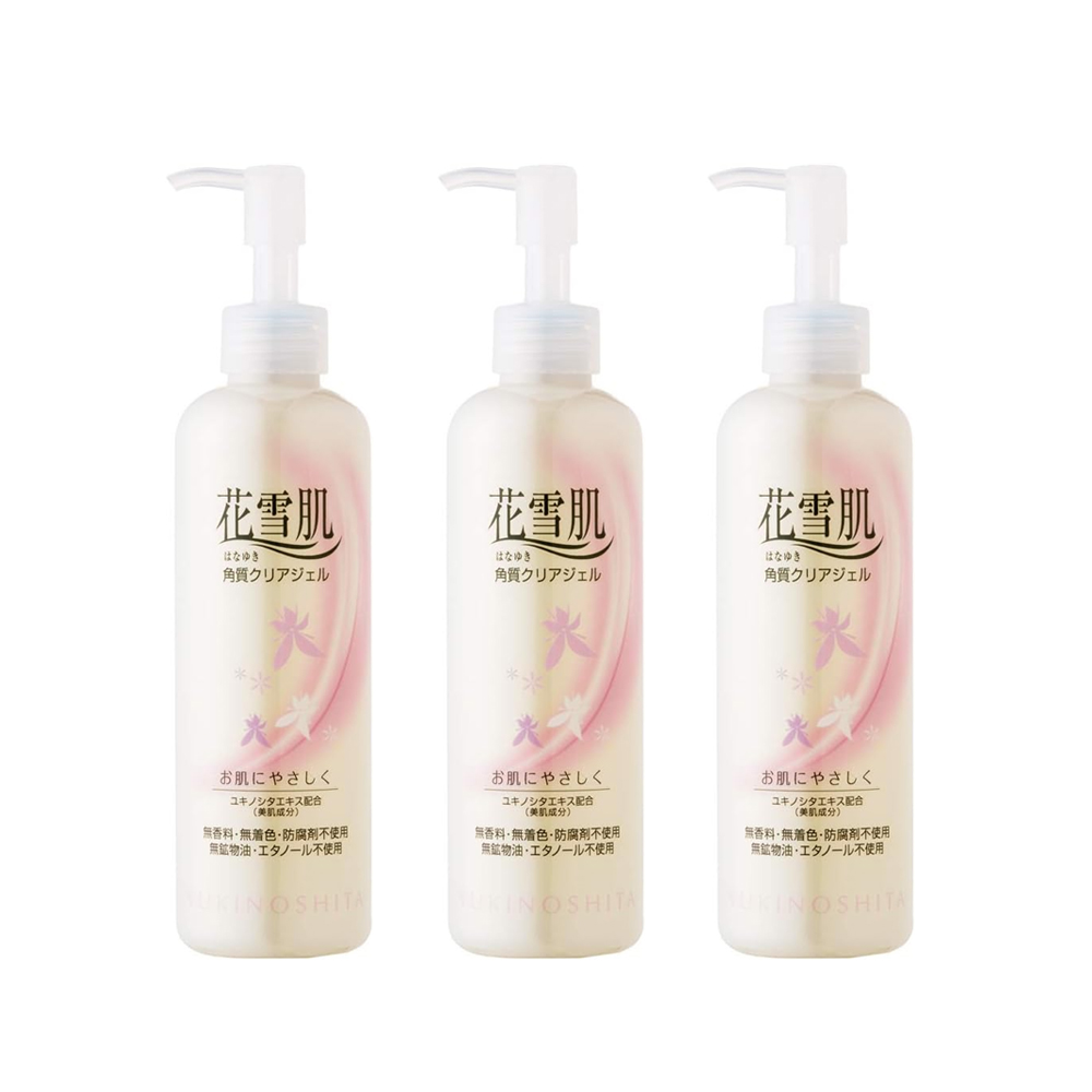 하나유키하다 각질 필링 모공케어 클리어젤 240ml 3개 : 유메재팬
