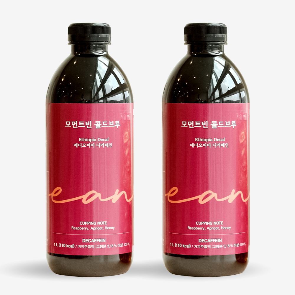 콜드브루 원액 1L x 2병 더치커피 액상커피 선물 답례품 과테말라 : 모먼트빈