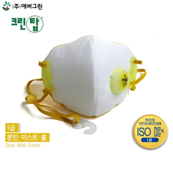에버그린 크린탑 1급 방진마스크 C650V 보형물 마스크 산업용마스크 : 공구아빠