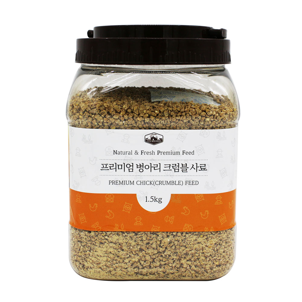 메추리 사료 (1.5kg) 초생추 옥수수 육계 장닭 : 에코팜 스토어