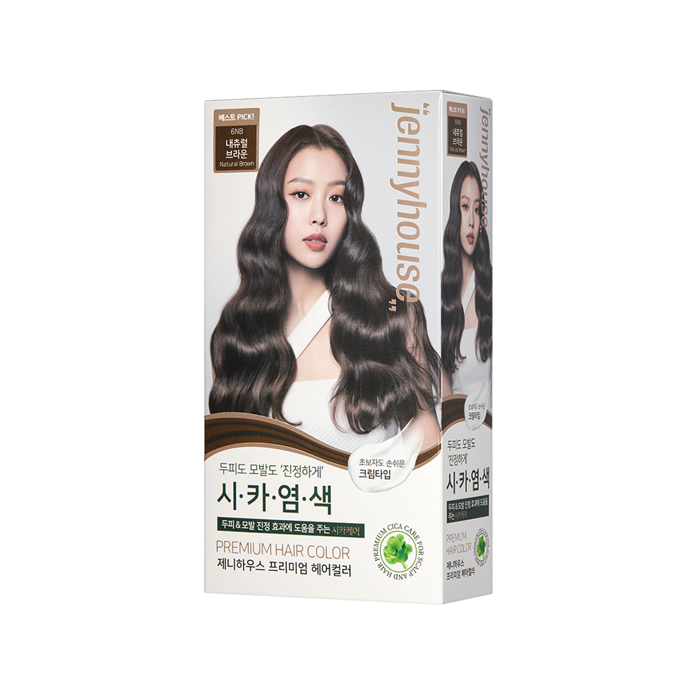 제니하우스 프리미엄 헤어컬러 120g 내츄럴브라운 6NB : 제니하우스코스메틱