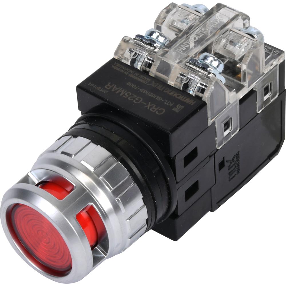 LED조광용 푸시버튼스위치 한영넉스 CRX-G30AA(R) 10/EA W7893047