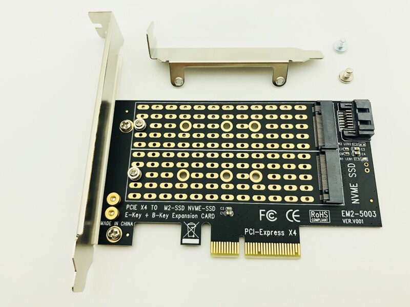 M.2 NVMe SSD NGFF to PCI-E 3.0 X4 어댑터 M 키 B PCI 익스프레스 NVME m.2 M2 SATA 컨버터 포스트 카드 라이저 : 셀린언니