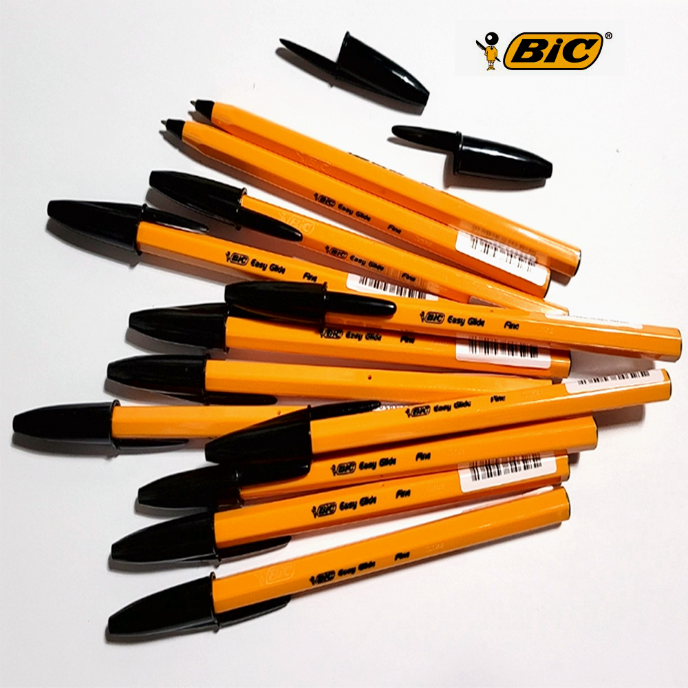 빅 오렌지 볼펜 BIC볼펜 빅볼 0.8mm (1타 12자루) : 밀레니엄오피스