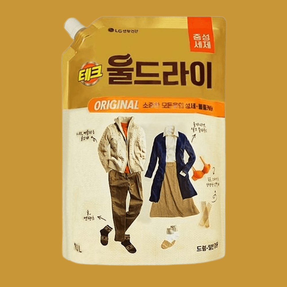 테크 울드라이 울 샴푸 니트 세탁 중성 세제 리필형 1.3L : 광수네컴퍼니
