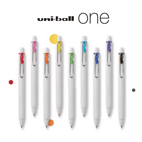유니볼 원 볼펜 0.38 유니 미쯔비시 uni ball one 겔잉크 클립 : 아하오피스2