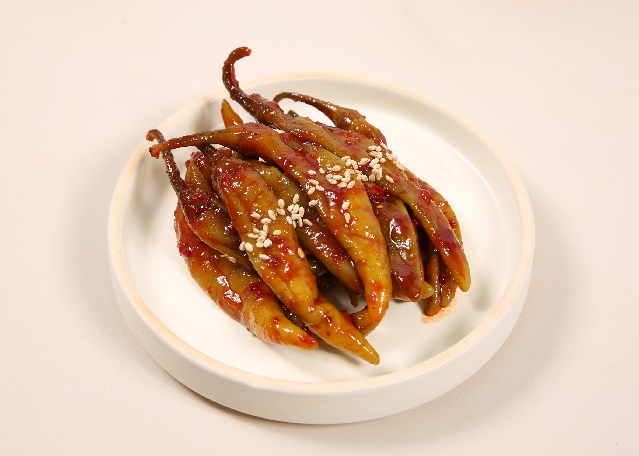 라온 가정식 모둠 반찬 양념깻잎 무말랭이 파래 고추 고들빼기 더덕 마늘쫑 무침 1kg : 라온