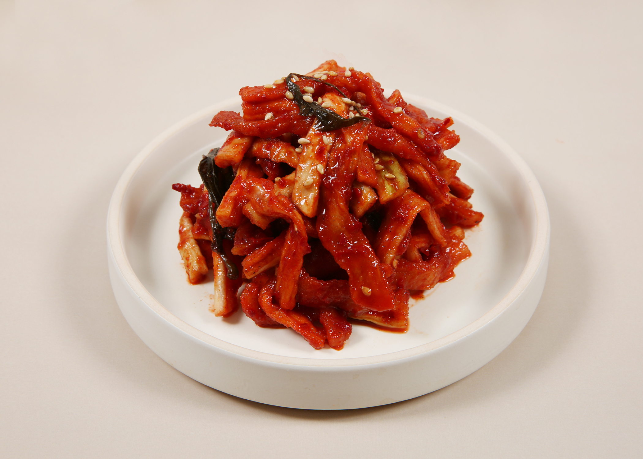 라온 가정식 모둠 반찬 양념깻잎 무말랭이 파래 고추 고들빼기 더덕 마늘쫑 무침 1kg : 라온