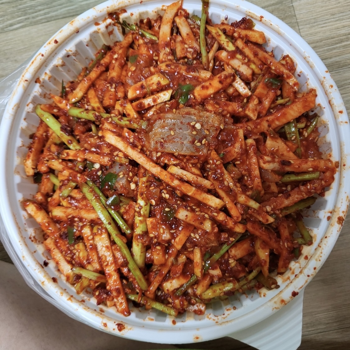 홍어무침 2KG 당일무침 : 면목역 홍어천국